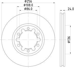 Тормозной диск MDC1411 MINTEX