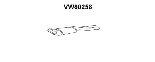 Глушитель выхлопных газов конечный VW80258 VENEPORTE
