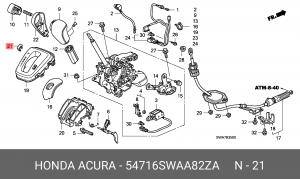 Заглушка деталей кузова 54716SWAA82ZA HONDA