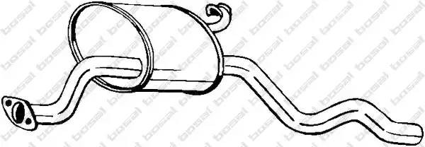 Средний глушитель выхлопных газов 154-925 BOSAL