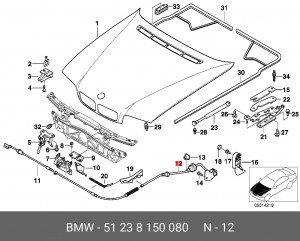 Узел привода 51 23 8 150 080 BMW