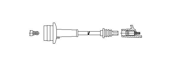 Провод зажигания 6A4332 BREMI