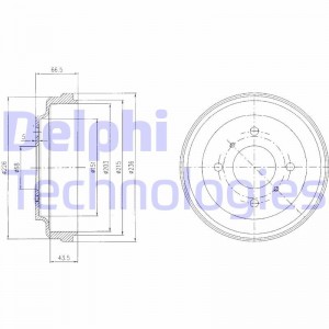 Тормозной барабан BF481 DELPHI