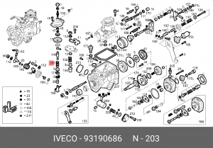 Пружина 93190686 IVECO