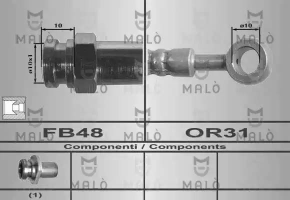 Тормозной шланг 80278 MALO