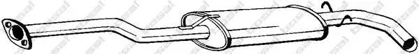 Средний глушитель выхлопных газов 280773 BOSAL