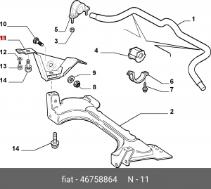 Деталь 46758864 ALFA FIAT LANCIA