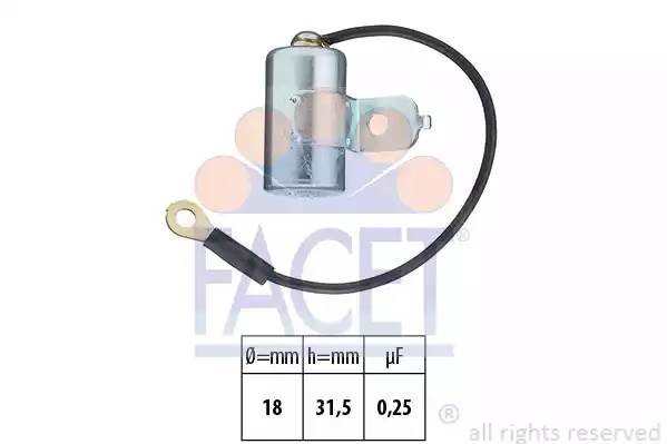 Конденсатор, система зажигания 0.0397 FACET