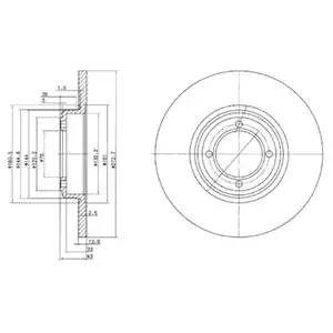 Тормозной диск BG2114 DELPHI