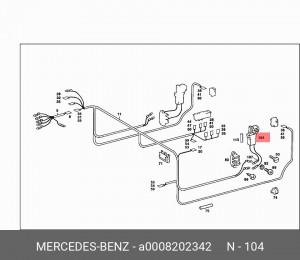 Электродвигатель, стеклоподъемник A 000 820 23 42 MERCEDES BENZ