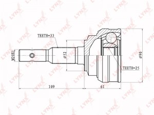 ШРУС CO-5902 LYNXAUTO