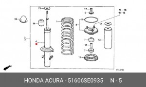 Амортизатор 51606SE0935 HONDA