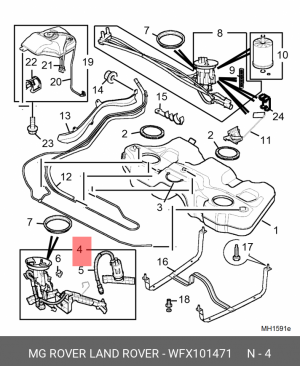 Элемент системы питания WFX101471 MG ROVER LAND ROVER