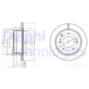 Тормозной диск BG3859 DELPHI