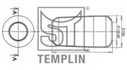 Кожух пневматической рессоры 040606006610 TEMPLIN