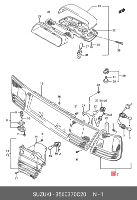 Деталь 35603-70C20 SUZUKI