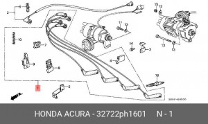 Провода высоковольтные системы зажигания (комплект) 32722PH1601 HONDA