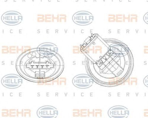 Блок управления, отопление / вентиляция 5HL 351 321-301 HELLA