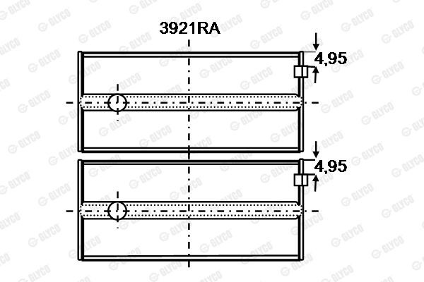 Подшипник 3921RA GLYCO