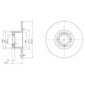 Тормозной диск BG2081 DELPHI
