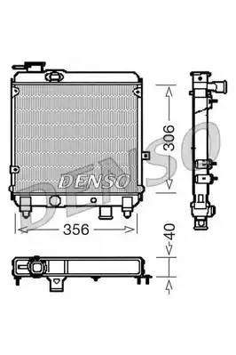 Радиатор, охлаждение двигател DRM09081 DENSO