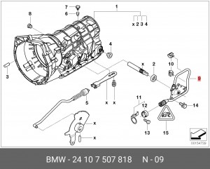 Переключатель диапазонов АКПП 24 10 7 507 818 BMW