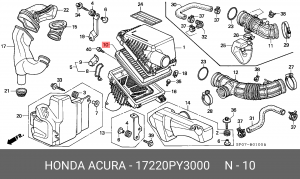 Воздушный фильтр 17220PY3000 HONDA