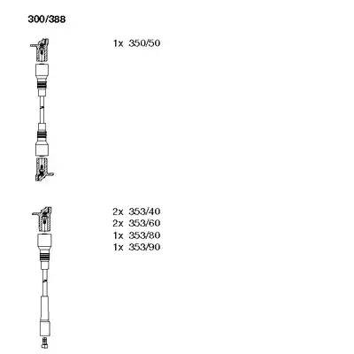 Ккомплект проводов зажигания 300388 BREMI