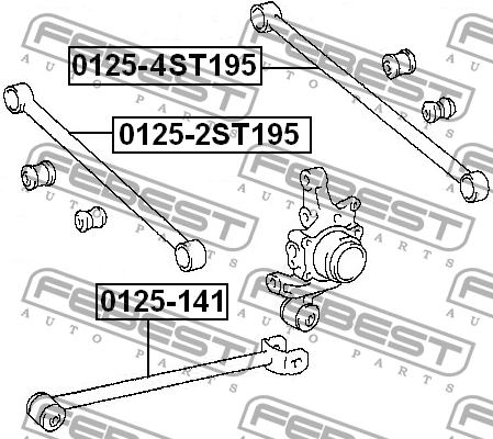 Рычаг подвески 0125-4ST195 FEBEST