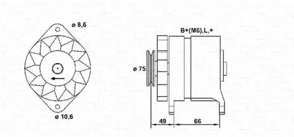 Генератор 943356106010 MAGNETI MARELLI