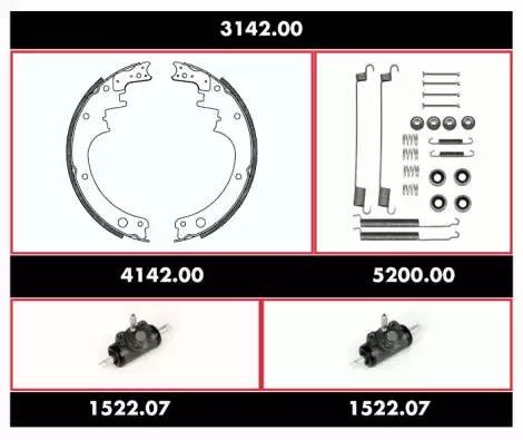 Комплект тормозных колодок 314200 REMSA
