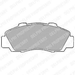 Комплект тормозных колодок, диско LP872 DELPHI