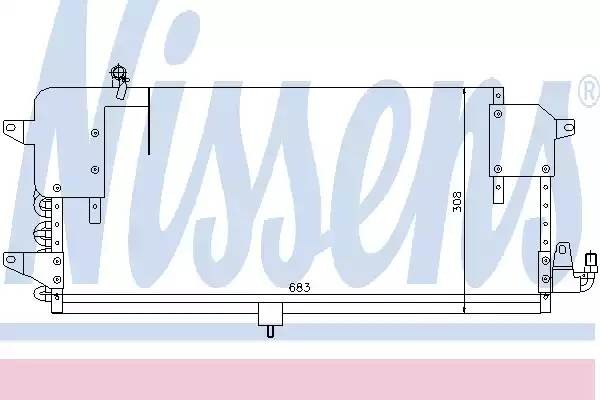 Конденсатор, кондиционер 94174 NISSENS