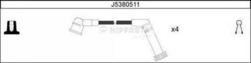 Ккомплект проводов зажигания J5380511 H B JAKOPARTS NIPPARTS