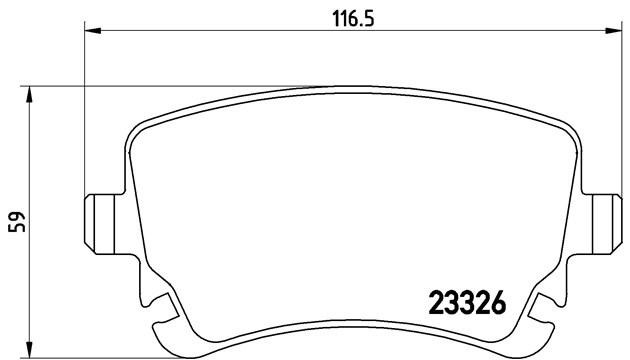 Комплект тормозных колодок, диско P85076 BREMBO