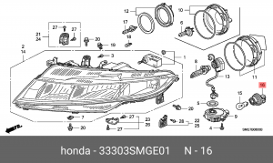 Деталь 33303SMGE01 HONDA