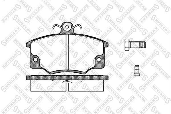 Колодки тормозные дисковые 157-014-SX STELLOX
