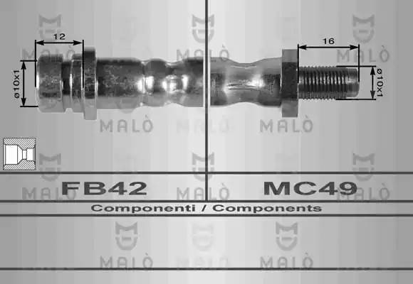 Тормозной шланг 8923 MALO