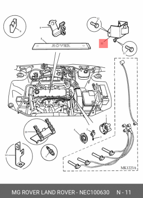 Катушка зажигания NEC100630 LAND ROVER