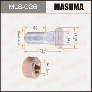 Болт - шпилька крепления колеса MLS-026 MASUMA