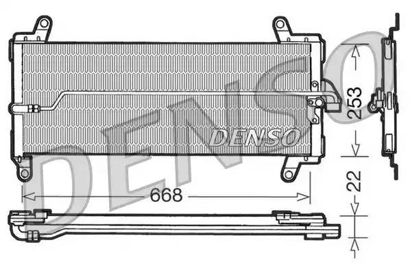 Конденсатор, кондиционер DCN09002 DENSO