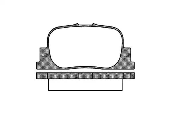 Комплект тормозных колодок, диско 2801.00 ROADHOUSE