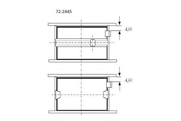 Подшипник 72-2445H GLYCO
