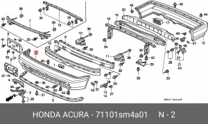 Буфер 71101SM4A01 HONDA
