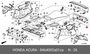 Деталь 84640TL2A01ZA HONDA