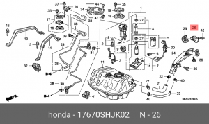 Деталь 17670SHJK02 HONDA