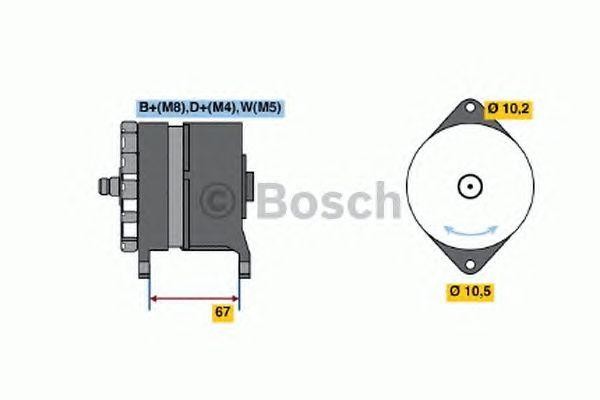 Генератор 0120468065 BOSCH