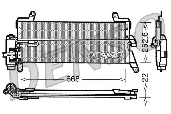 Конденсатор, кондиционер DCN13010 DENSO