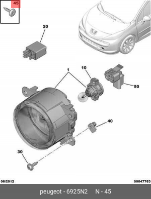 Деталь 6925.N2 CITROEN PEUGEOT