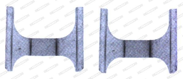 Комплектующие, колодки дискового тормоза FBA576 FERODO
